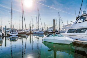 Boats at a marina